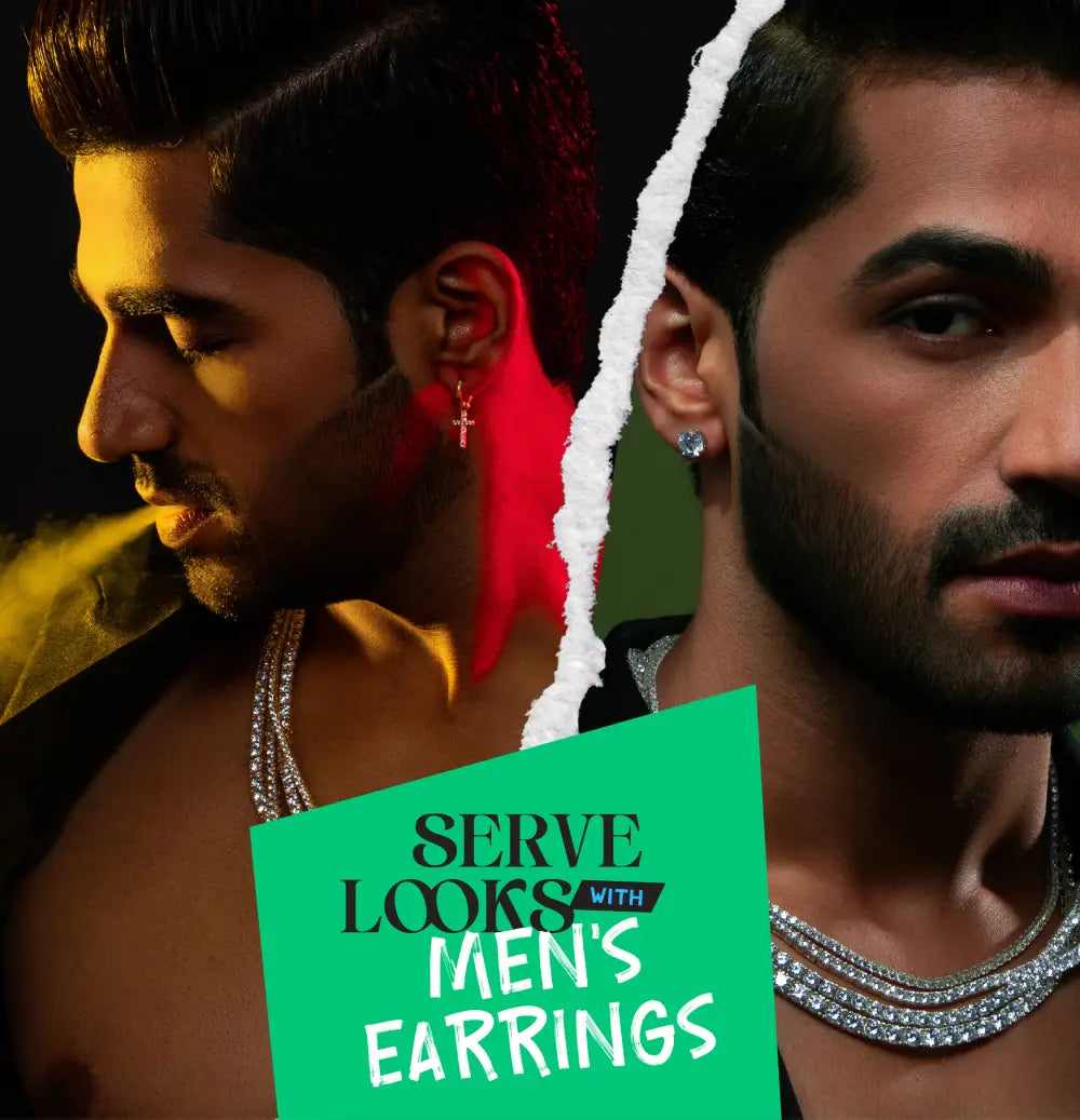 Men's Silver Earring